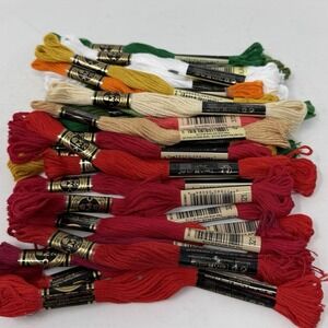 DMC 25 Mouline Special 8M Embroidery Thread Lot of 27 Skeins Multiple Colors